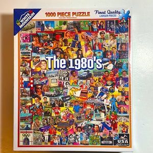 White Mountain “The 1980’s” 1000 piece jigsaw puzzle, new in sealed box